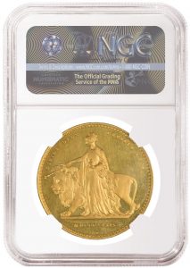 NGC Graded PF 65 Ultra Cameo 1839 Una and the Lion Gold Coin