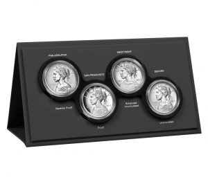 USA 2017 225th Anniversary 4 Medal Silver Set