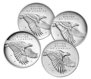 USA 2017 225th Anniversary 4 Medal Silver Set