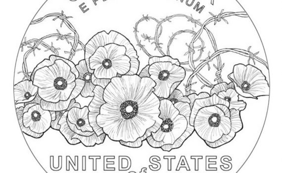 Final Design for 2018 WWI Centennial Silver Dollar coin Reverse