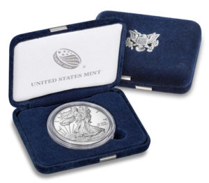 2018 Proof American Silver Eagle Coin in Box
