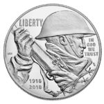 USA 2018 WWI Centennial Silver Dollar Coin Obverse