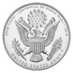 USA WWI Centennial Army Silver Medal Reverse
