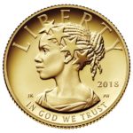 2018 American Liberty One–Tenth Ounce Gold Proof Coin Obverse