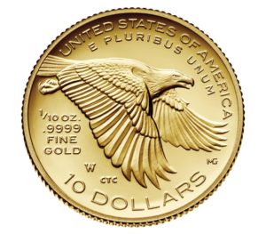 2018 American Liberty One–Tenth Ounce Gold Proof Coin Reverse