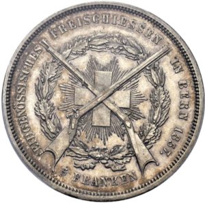 1857 Swiss shooting thaler