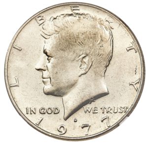 1977 d Kennedy 50c silver